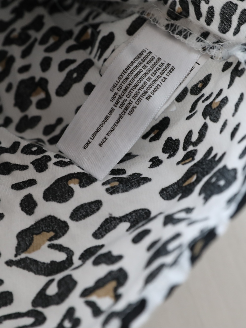 Old Navy baby girl dress 6-12 m infant leopard grey white black new NWOT cotton - Picture 4 of 5